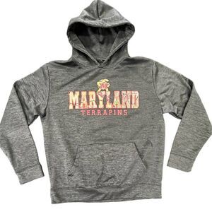 Lady's Y2K University of Maryland Pullover Sweatshirt Hoodie Sweater Sz M